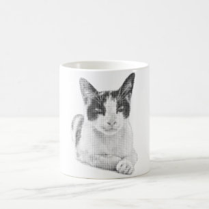 Caneca De Café Meio-Tom Calico Retrô