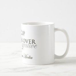 Caneca De Café Meios criativos do EB - meu copo Runneth sobre