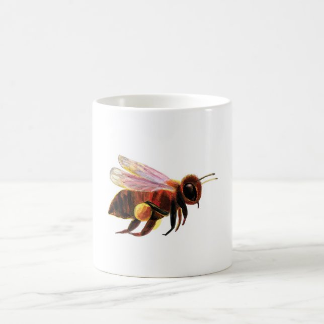 Caneca De Café Mel Bee Voando (Centro)