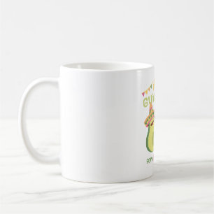 Caneca De Café Melancia Bonita Surfando As Ondas Engraçadas