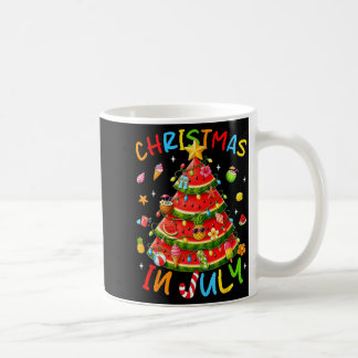 Caneca De Café Melancia de Férias de Verão Árvore Divertida de Ve