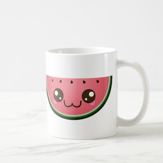 Caneca De Café Melancia de Kawaii (Direita)