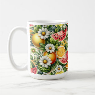 Caneca De Café Melancia Mug, Summer Mug, Design Lemon Coffee