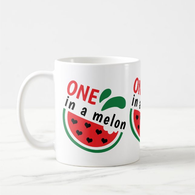 Caneca De Café Melancia Sensível ONE em um Melão (Esquerda)