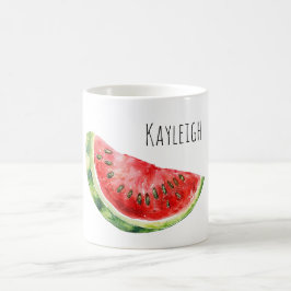 Caneca De Café Melancia Vermelha Verde