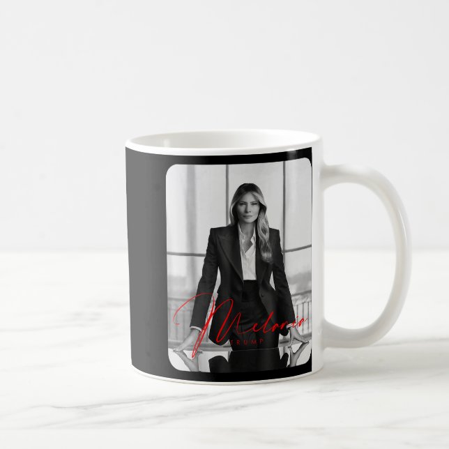 Caneca De Café Melania Trump 2025 Foto de Inauguração de Primeira (Direita)