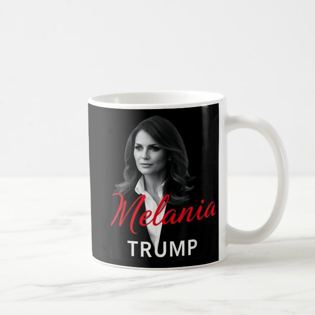 Caneca De Café Melania Trump 2025 Foto de Inauguração de Primeira (Direita)
