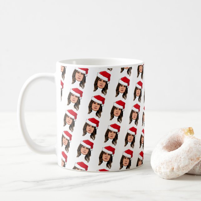 Caneca De Café MELANIA TRUMP Christmas (Com Donut)