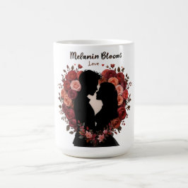CANECA DE CAFÉ MELANIN BLOOMS AMA DIA DE OS NAMORADOS
