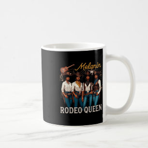 Caneca De Café Melanin Rodeo Queen Black Cowgirl Afro-Americana