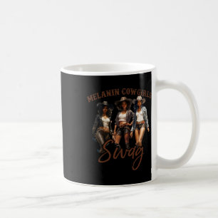 Caneca De Café Melanina africana Cowgirl Swag Black History Melan