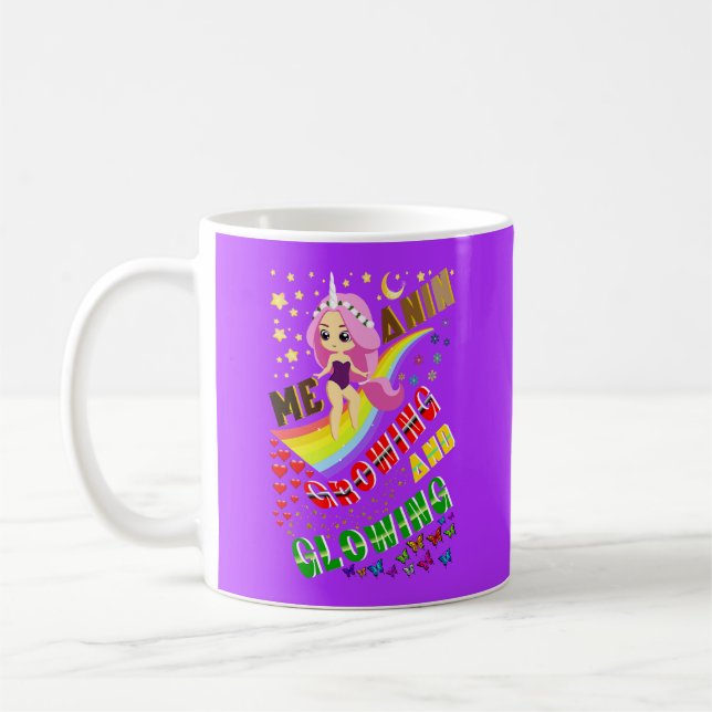 Caneca De Café Melanina Crescendo E Brilhando (Esquerda)