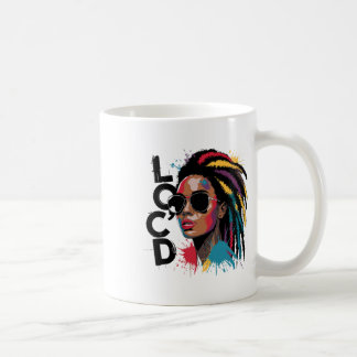 Caneca De Café Melanina Preta Afro Locs Dreadlocks Droga Loc'd Pa
