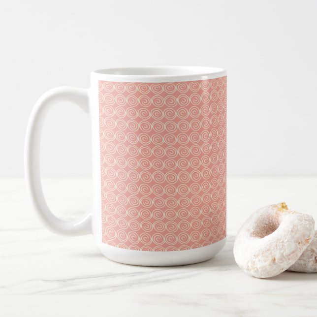 Caneca De Café Melão com Mini Creme Swirls Café Mug (Com Donut)