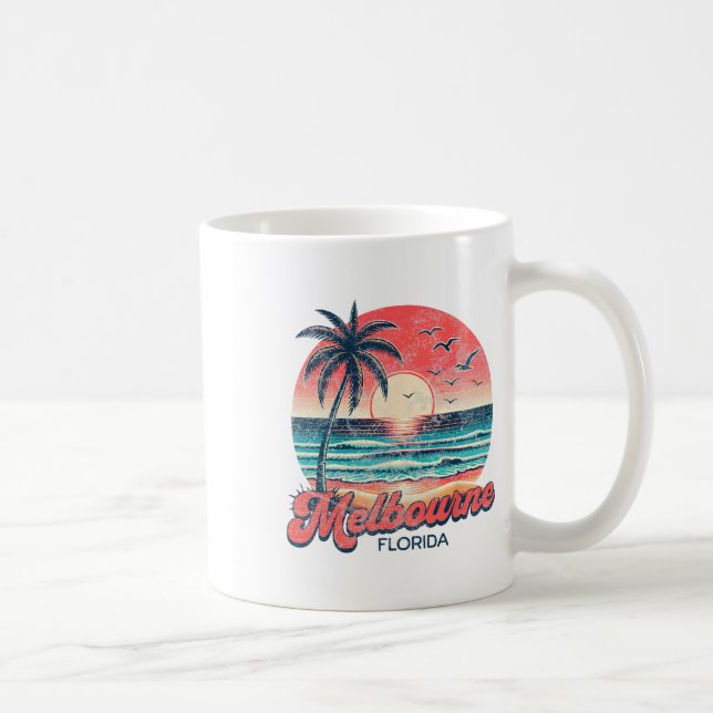 Caneca De Café Melbourne Flórida  (Direita)