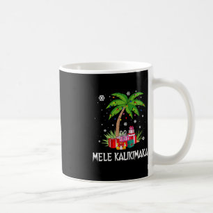 Caneca De Café Mele Kalikimaka Família das Palmeiras de Natal do