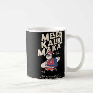 Caneca De Café Mele Kalikimaka Papai Noel Engraçado Havaiano Nata