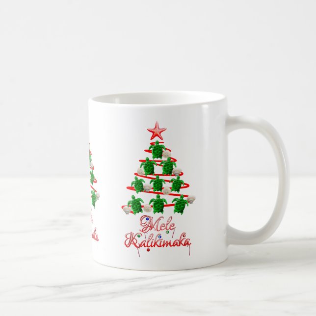 Caneca De Café Mele Kalikimaka Tartarugas do Mar (Direita)