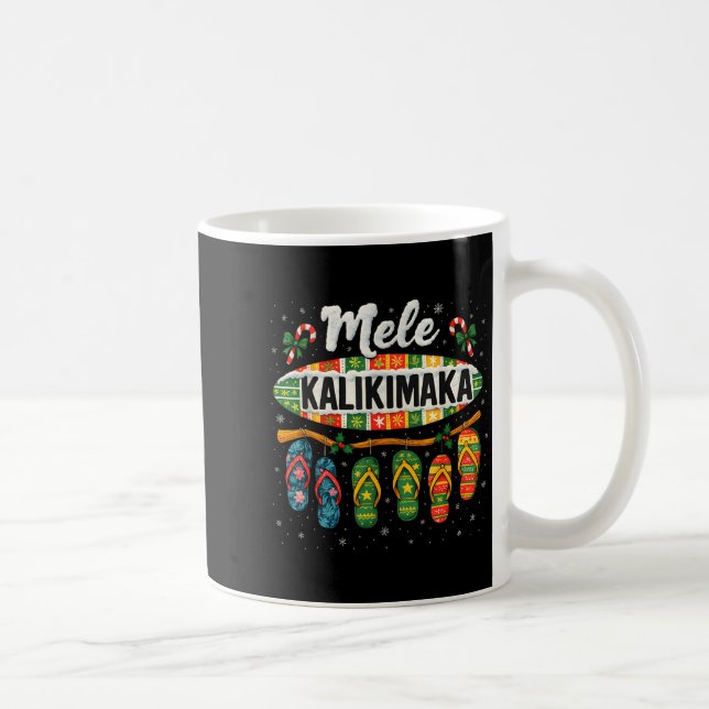 Caneca De Café Mele Kalikimaka Trocal Christmas Flip Flop  (Direita)