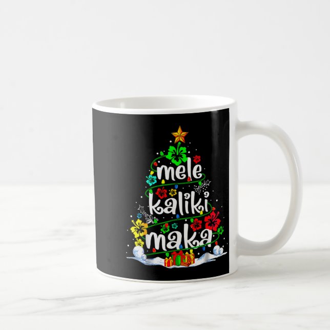Caneca De Café Mele Kalikimaka Trocal Christmas Hawaiian Santa Xm (Direita)
