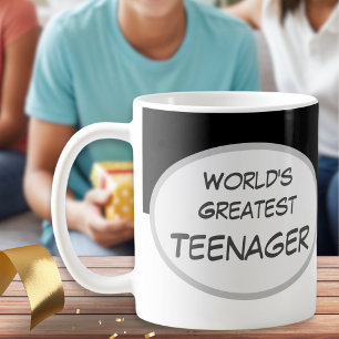 Caneca De Café Melhor Adolescente do Mundo Diversão Feliz Anivers