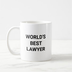 Caneca De Café Melhor Advogado do Mundo Presente Engraçado para C