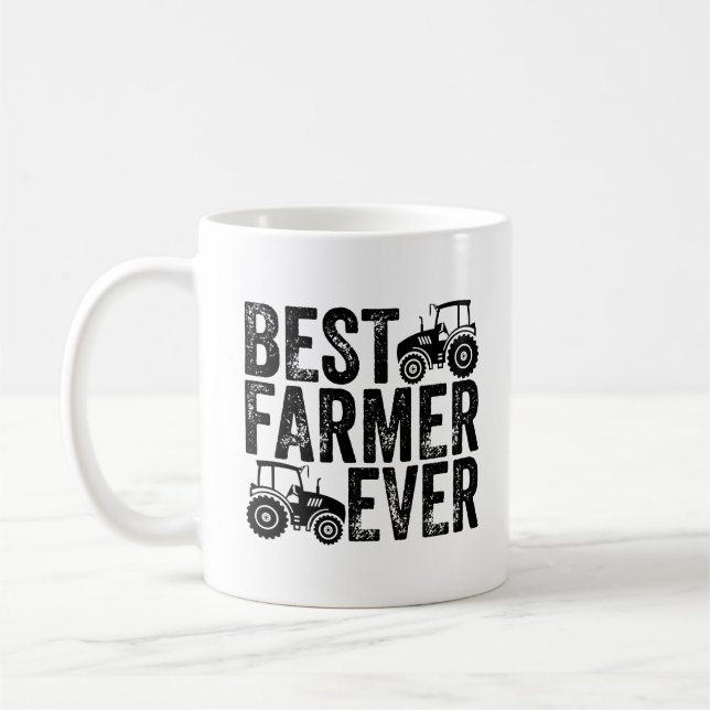 Caneca De Café Melhor Agricultor - Amantes da Agricultura (Esquerda)