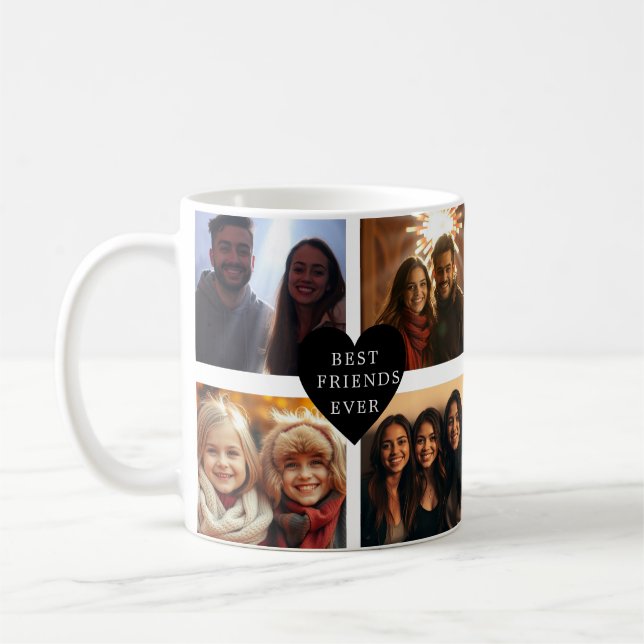 Caneca De Café Melhor Amigo da Foto Personalizada Mundial (Esquerda)