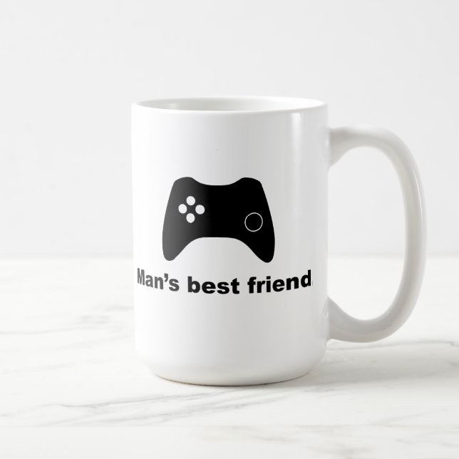 Caneca De Café Melhor Amigo Engraçado Gamer Mug (Direita)