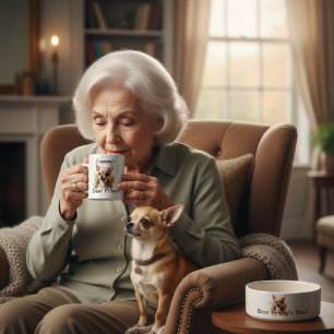 Caneca De Café Melhor Amigo/ Personalização do Grammy de Watercol