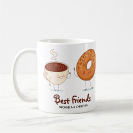 Caneca De Café Melhor Amigos da BFF para Rosquinha de Café Person