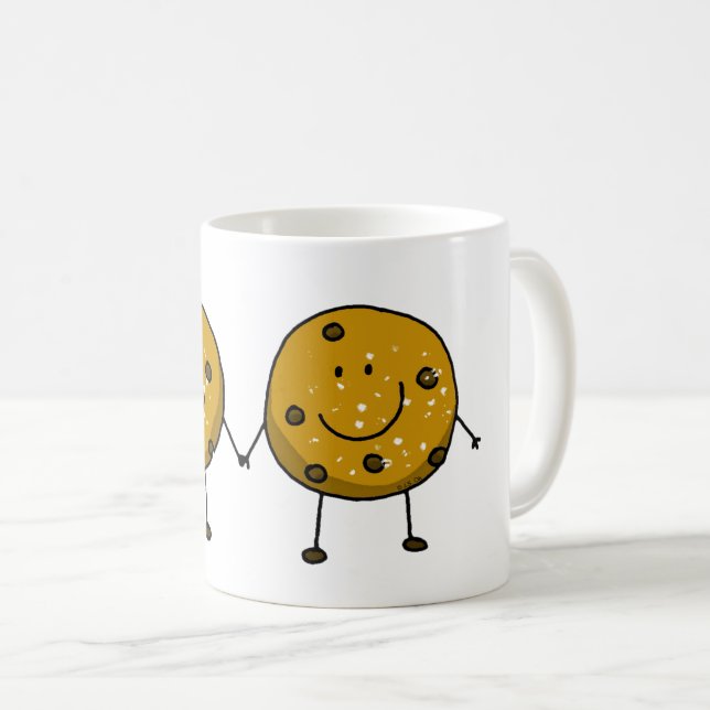 Caneca De Café Melhor Amigos do Biscoito (Frente Esquerda)