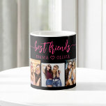 Caneca De Café Melhor Amigos Rosa Quente 3 Colagem de Fotografias<br><div class="desc">Celebre sua amizade com os melhores amigos rosa-quente 3. Colagem de fotos, guarde o café Mug. Esta caneca vibrante apresenta uma impressionante colagem de três fotos queridas, capturando momentos inesquecíveis com seus melhores amigos. O design cor-de-rosa quente adiciona um toque divertido e na moda, fazer uma peça sobressalente para qualquer...</div>