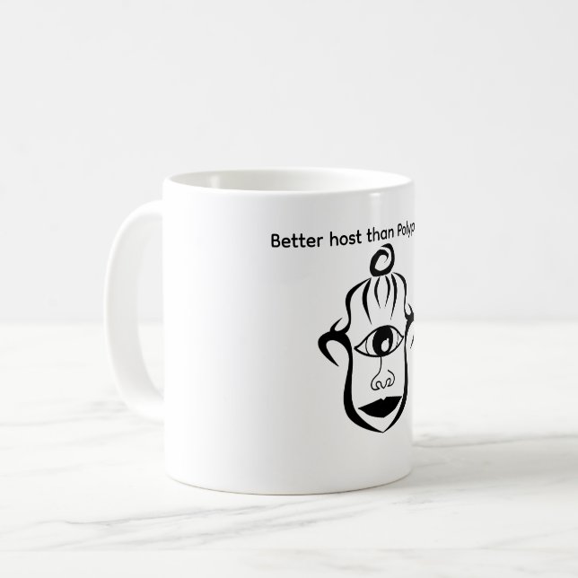 Caneca De Café Melhor anfitrião que Polifemo (Frente Esquerda)