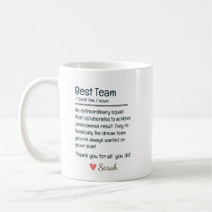 Caneca De Café Melhor Apreciação Personalizada da Equipe