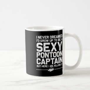 Caneca De Café Melhor Arte de Capitão de Pontão Para Homens Mulhe