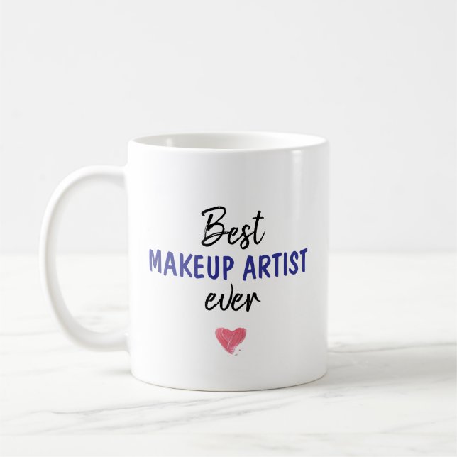 Caneca De Café Melhor Artista de Makeup Nunca (Esquerda)