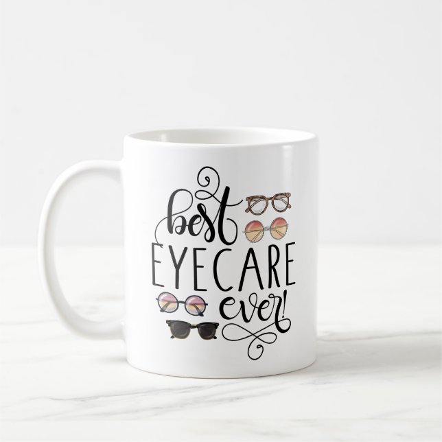 Caneca De Café Melhor Atenção Olhos Alguma Vez Optometrista (Esquerda)