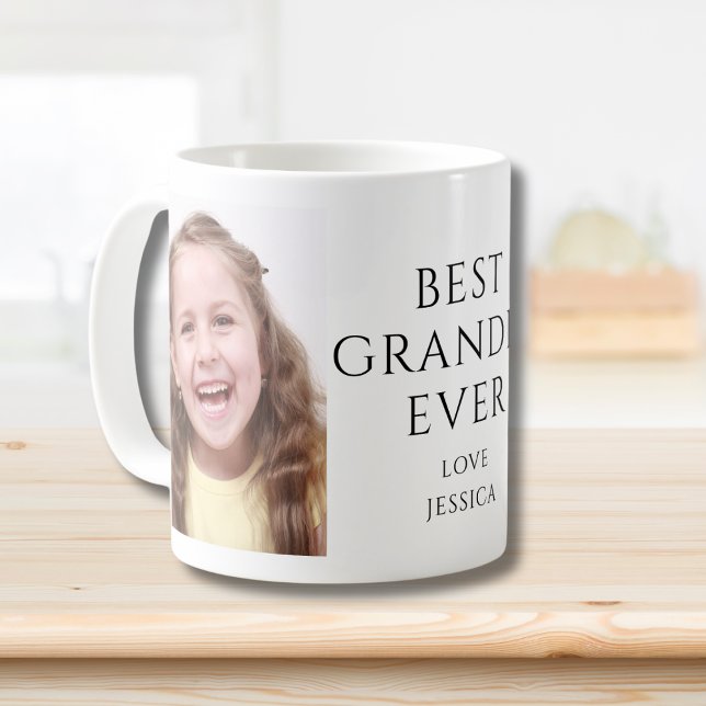 Caneca De Café Melhor Avô 2 Foto Personalizada (Criador carregado)