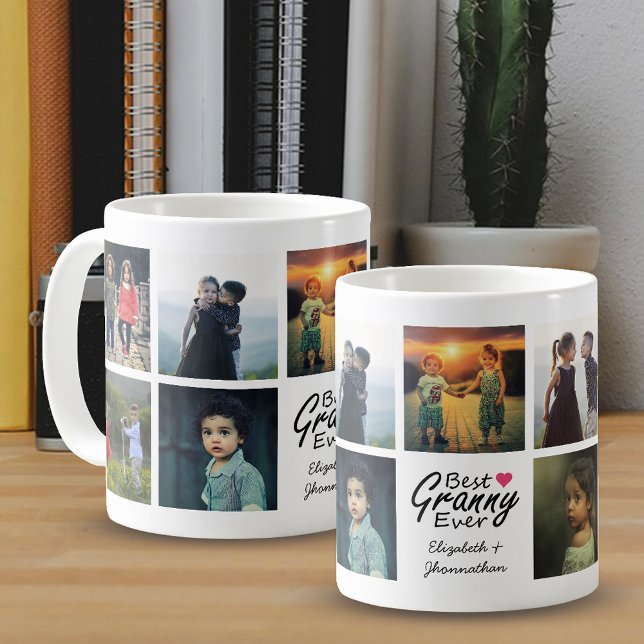 Caneca De Café Melhor Avó Alguma Vez Personalizada Colagem Fotogr (Criador carregado)