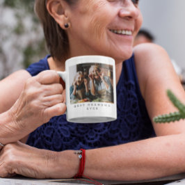 Caneca De Café Melhor Avó Alguma Vez Personalizada Foto De Cheio
