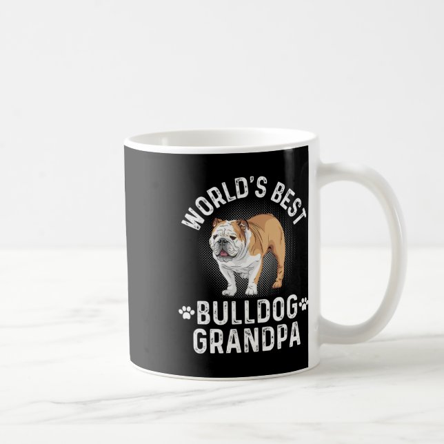 Caneca De Café Melhor Avô Buldogue - Avô Cachorro (Direita)