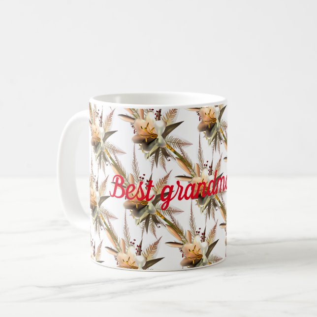 Caneca De Café Melhor avó de sempre (Frente Esquerda)
