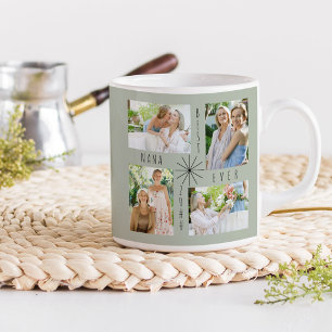 Caneca De Café Melhor Avó de Sempre 4 ou 8 Colagem de Fotos Canec