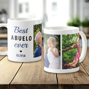 Caneca De Café Melhor AVÔ de Todos 2 Colagem de Fotos Personaliza