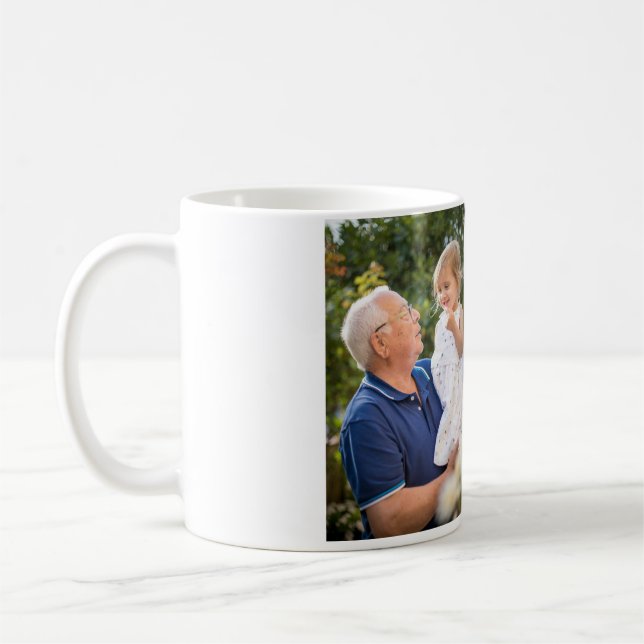 Caneca De Café Melhor avô de todos adiciona nome de foto clássico (Esquerda)