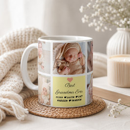 Caneca De Café Melhor Avó de Todos Colagem de 8 Fotos