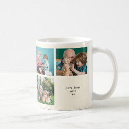 Caneca De Café Melhor Avô de Todos Colagem de Fotos Personalizada