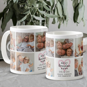 Caneca De Café Melhor Avó de Todos os Tempos Colagem de Fotos dos