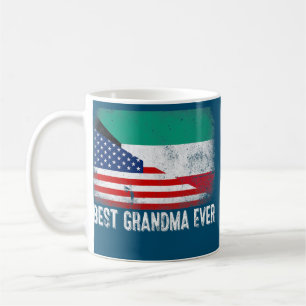 Caneca De Café Melhor Avó de Todos os Tempos Gráfico da Bandeira